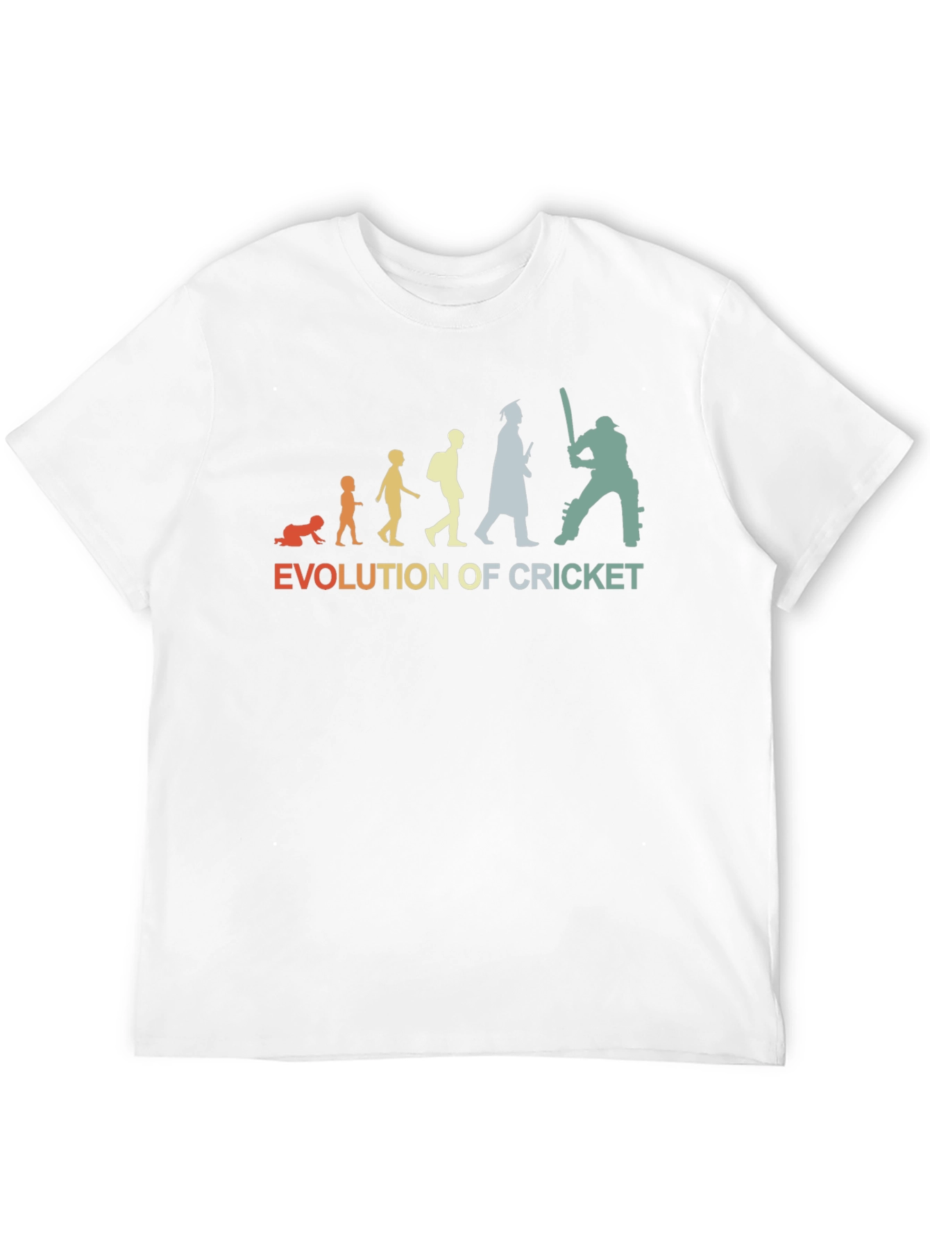 Evolution of Cricket T-Shirt Graphic Tee