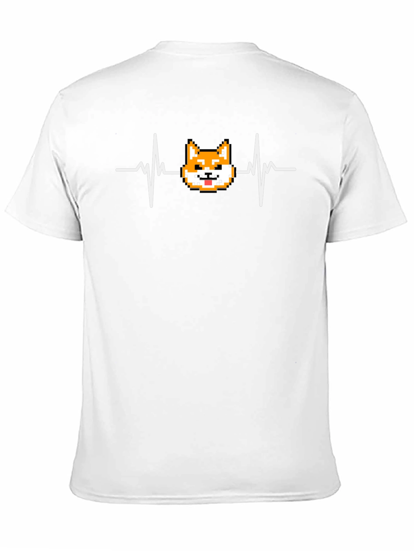 Shiba Inu Heartbeat T-Shirt - Pixel Art Doge