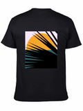Sunset Palm Graphic Tee - Unique Abstract Design