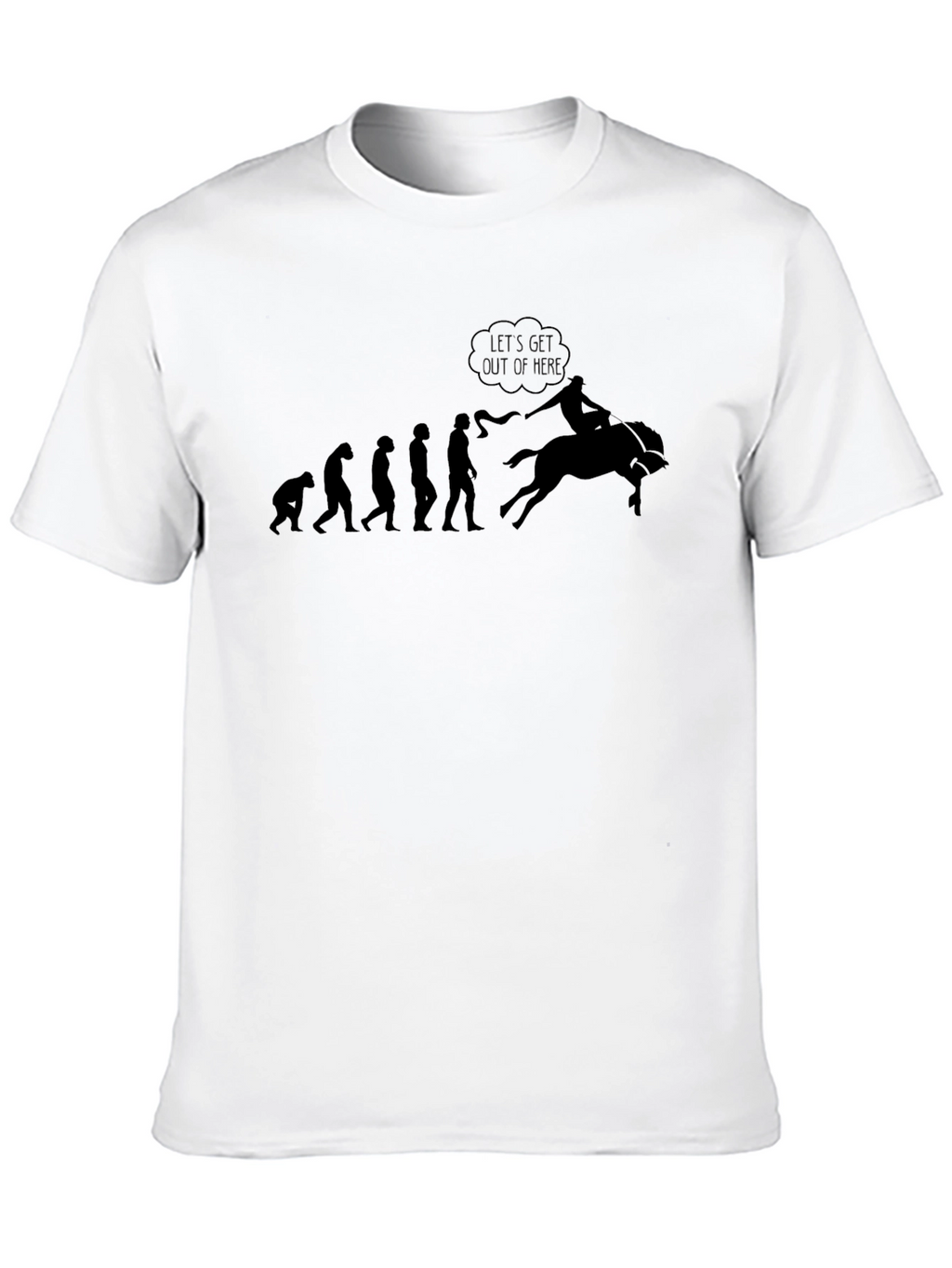 Evolution of Rodeo T-Shirt - Black Cotton Tee