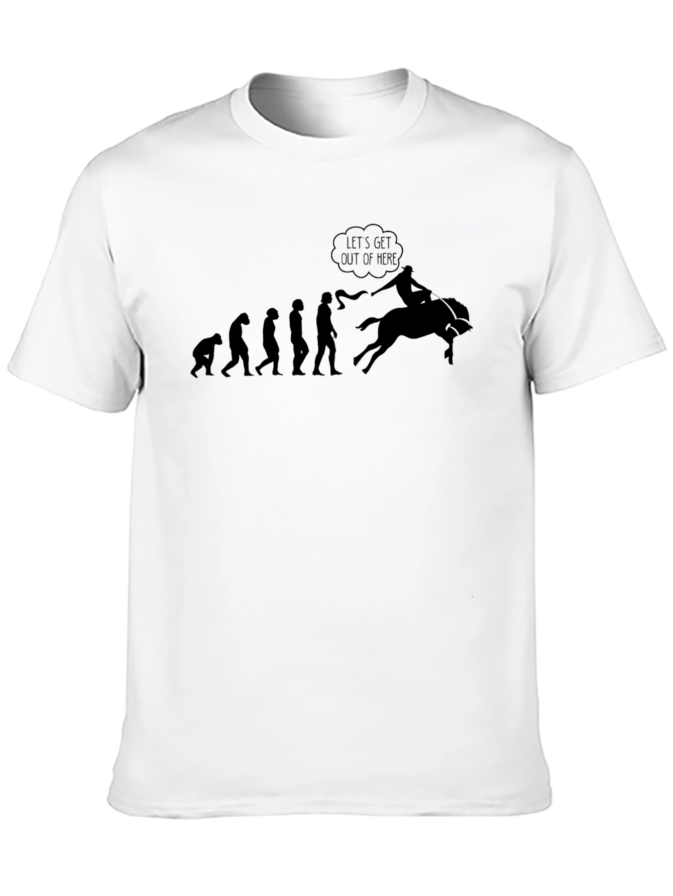 Evolution of Rodeo T-Shirt - Black Cotton Tee