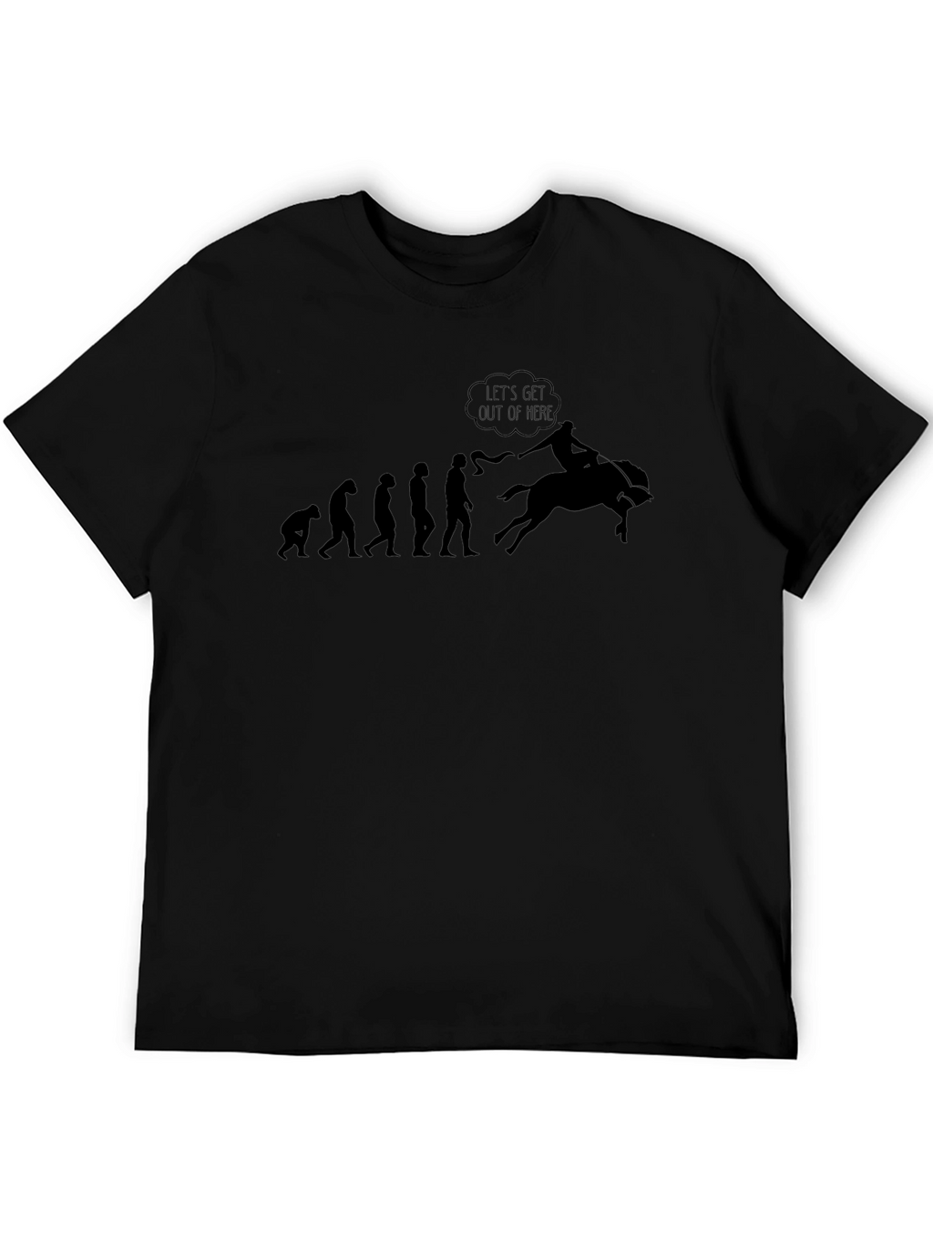Evolution of Rodeo T-Shirt - Black Cotton Tee