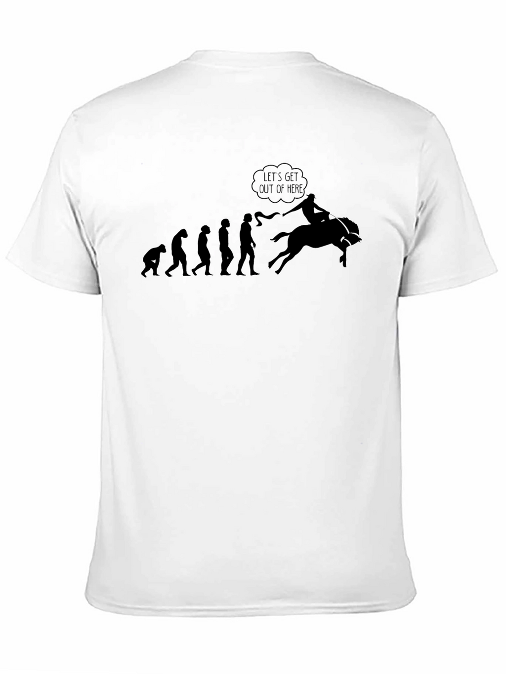 Evolution of Rodeo T-Shirt - Black Cotton Tee