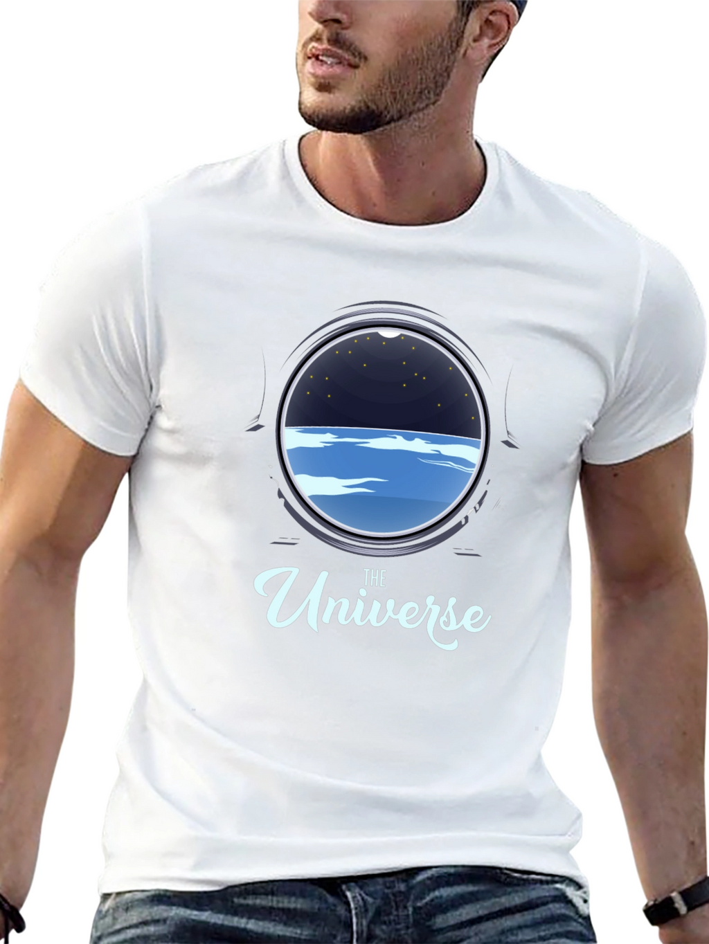 The Universe Porthole Black T-Shirt