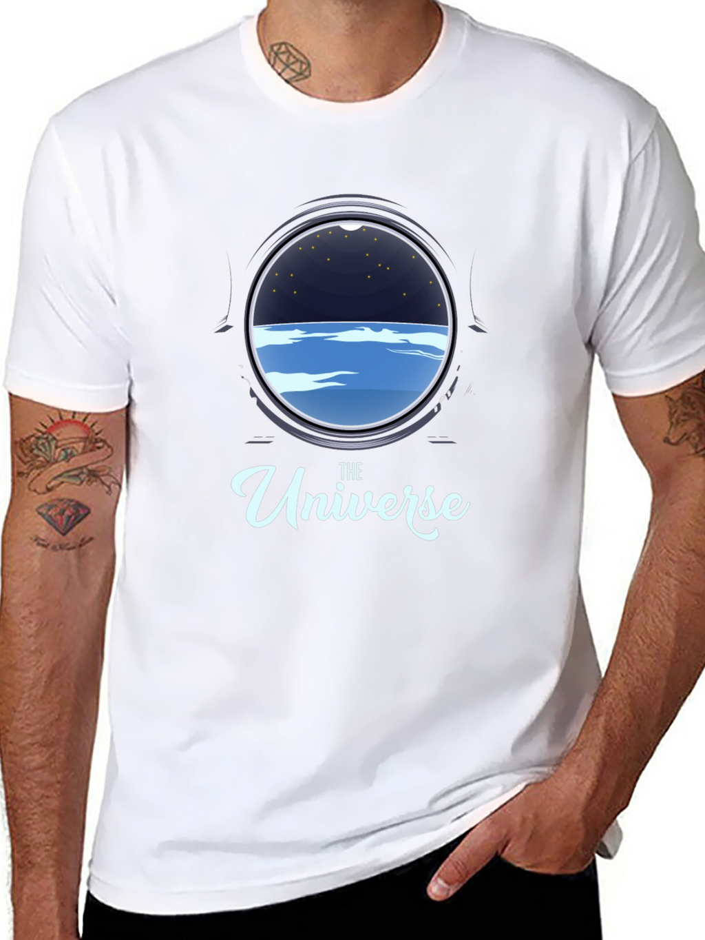 The Universe Porthole Black T-Shirt