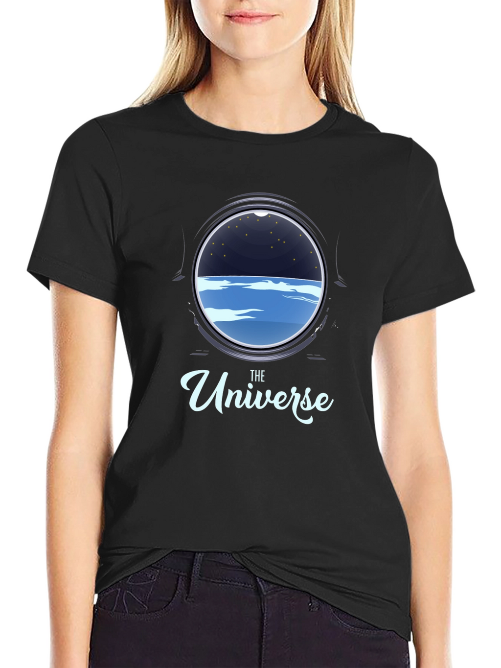 The Universe Porthole Black T-Shirt