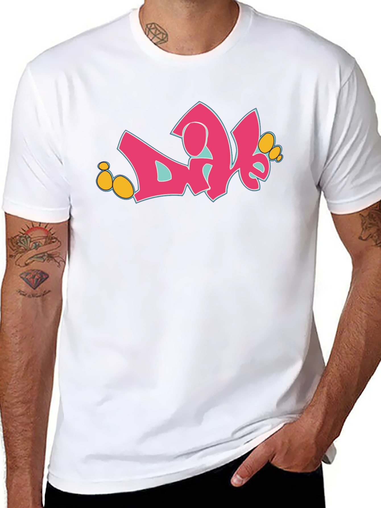 Funky Graffiti Graphic Tee - Cool Streetwear Style