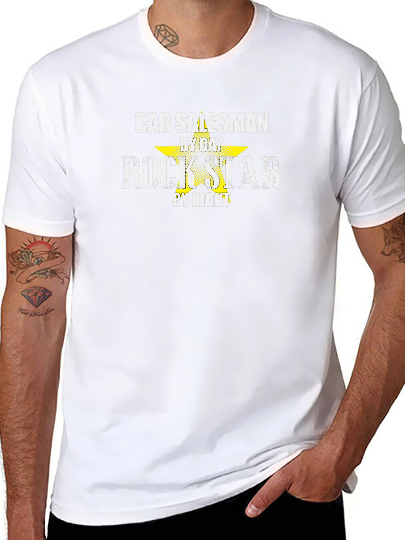 Car Salesman by Day Rock Star by Night T-Shirt