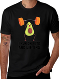 Keto Lifting T-Shirt - Avocado Gym Humor Tee
