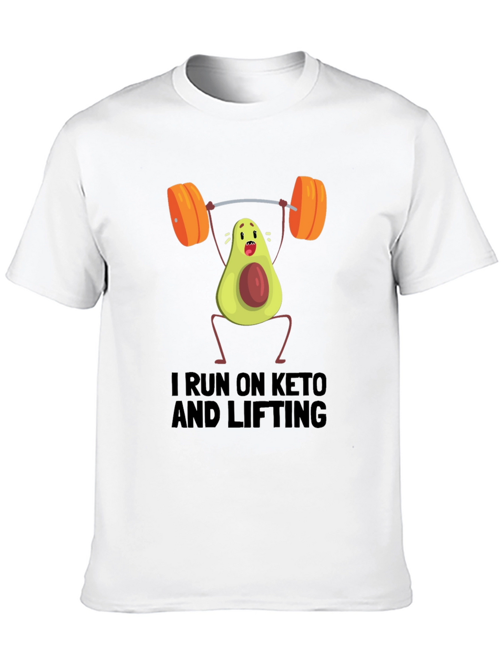 Keto Lifting T-Shirt - Avocado Gym Humor Tee