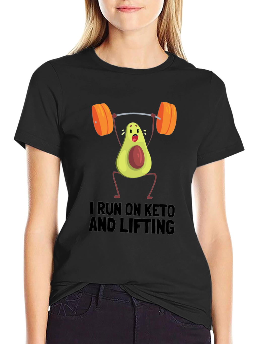 Keto Lifting T-Shirt - Avocado Gym Humor Tee