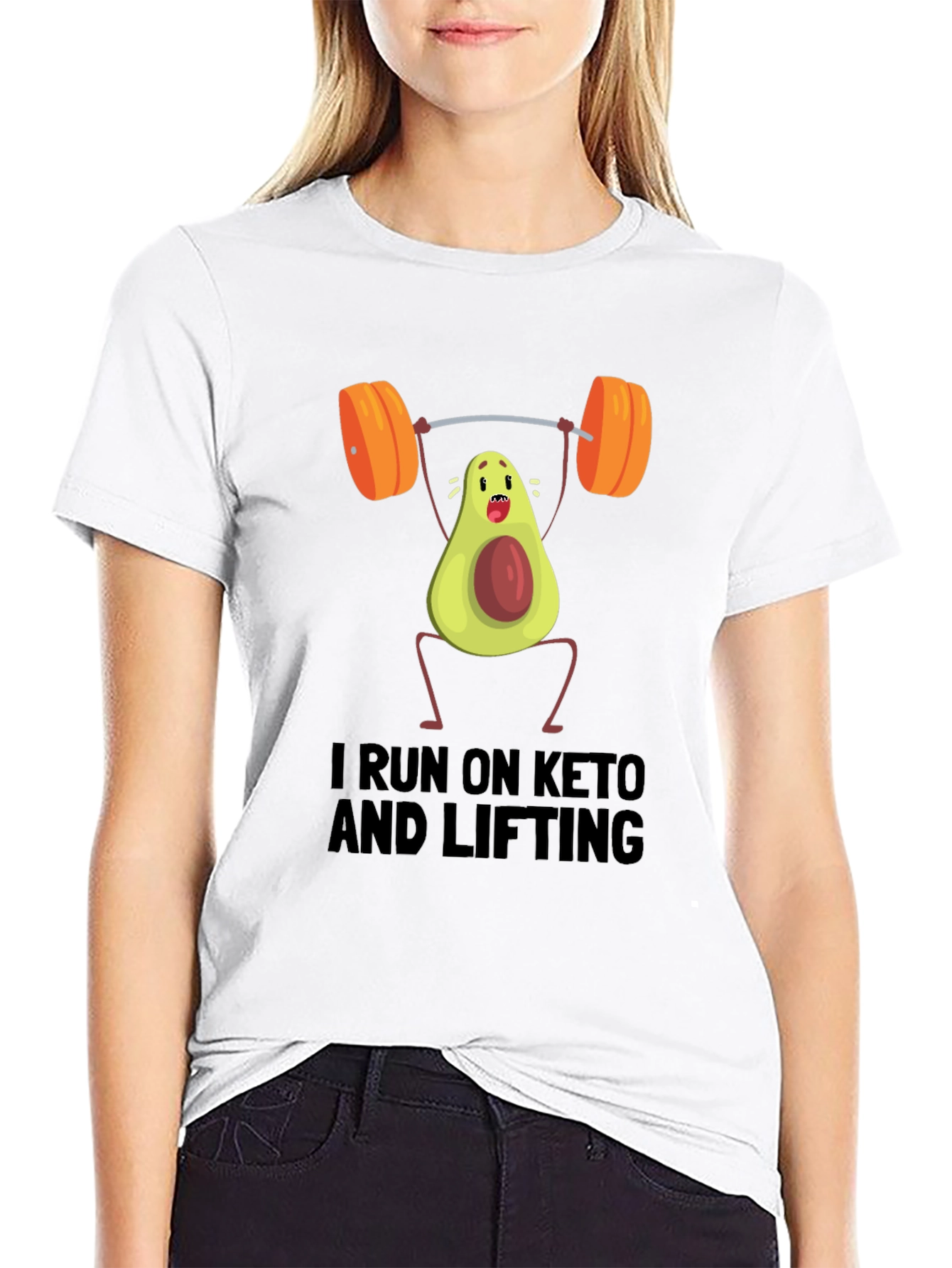 Keto Lifting T-Shirt - Avocado Gym Humor Tee