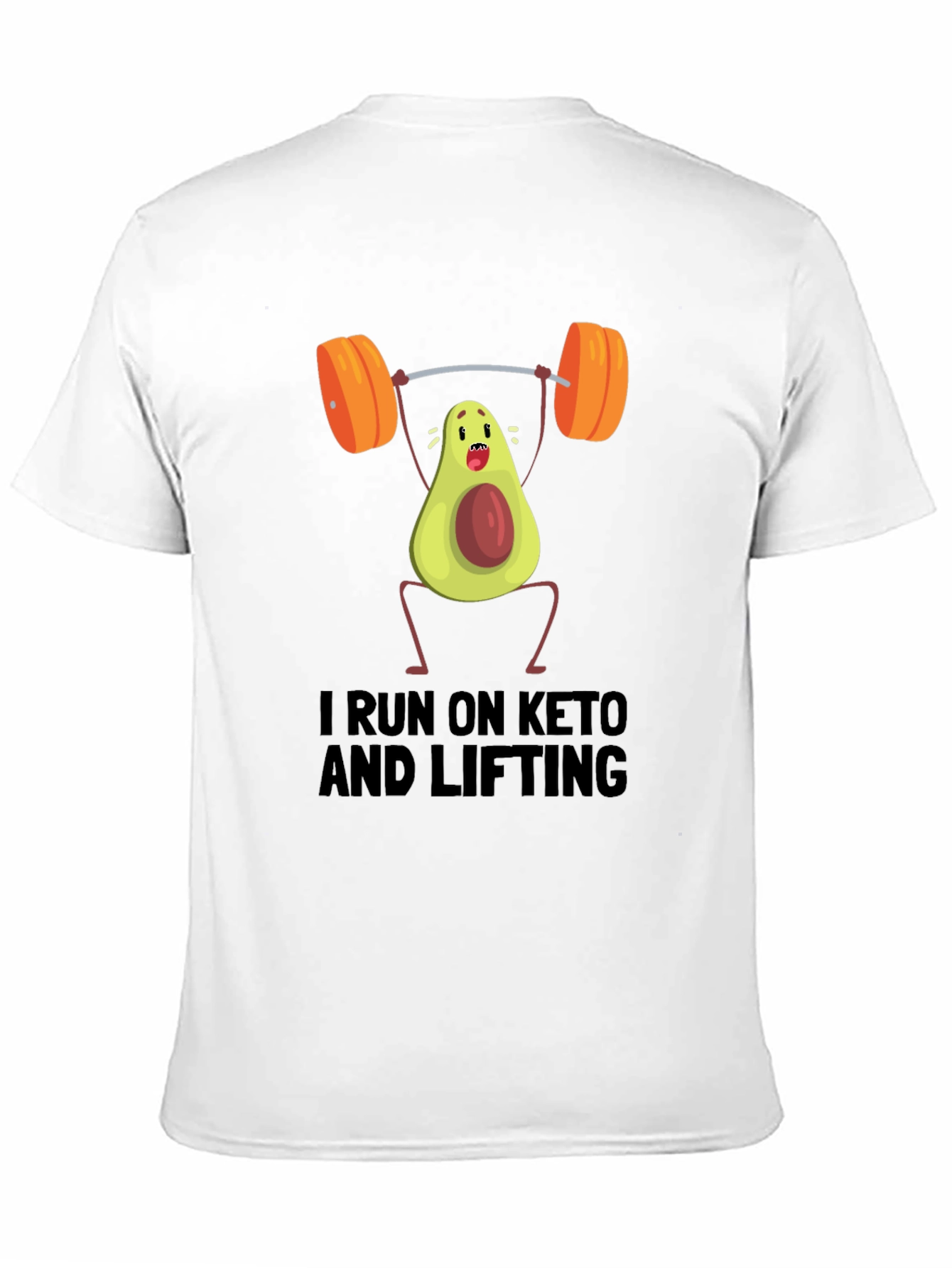 Keto Lifting T-Shirt - Avocado Gym Humor Tee