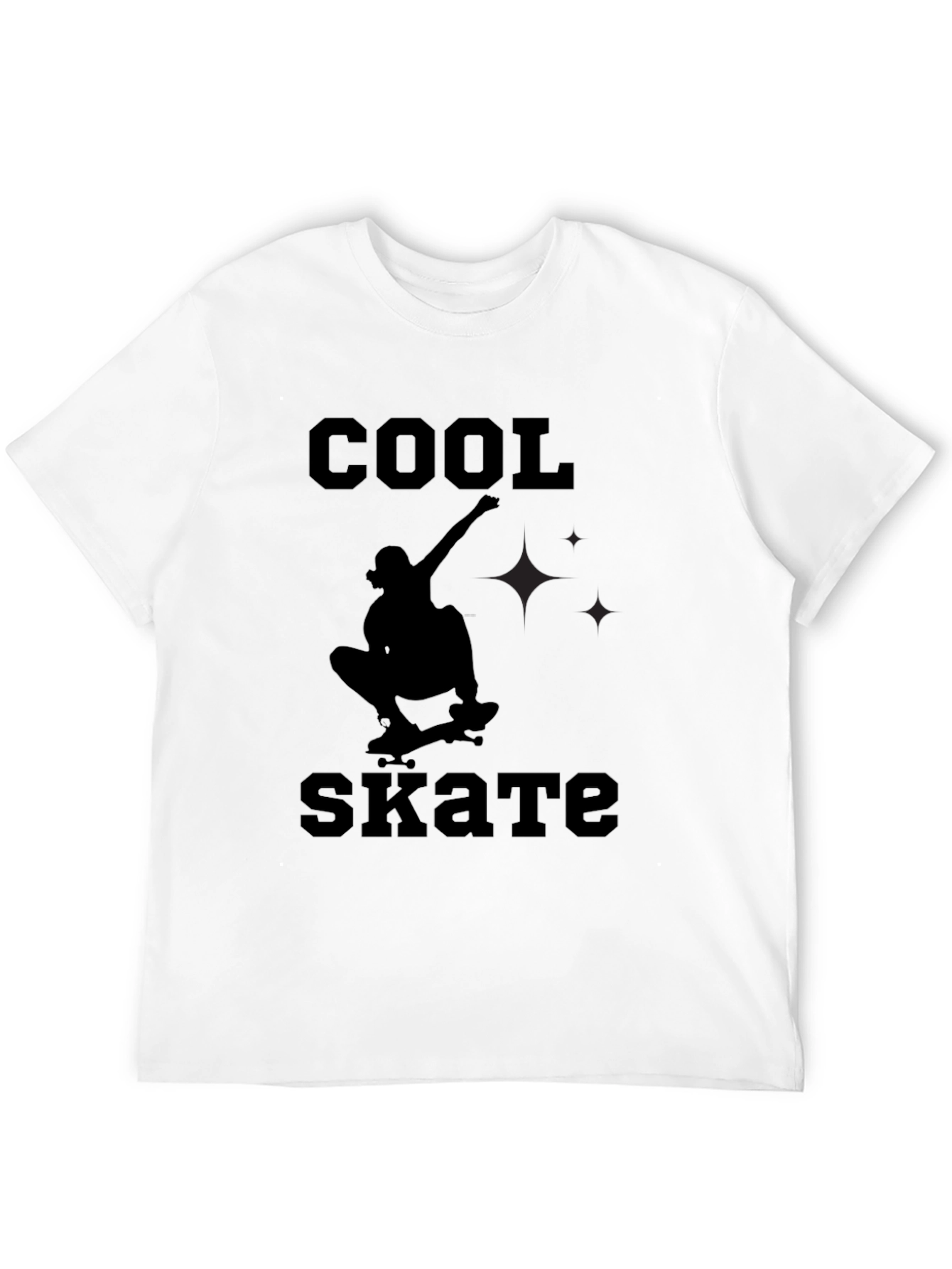 Cool Skate Black Graphic Tee