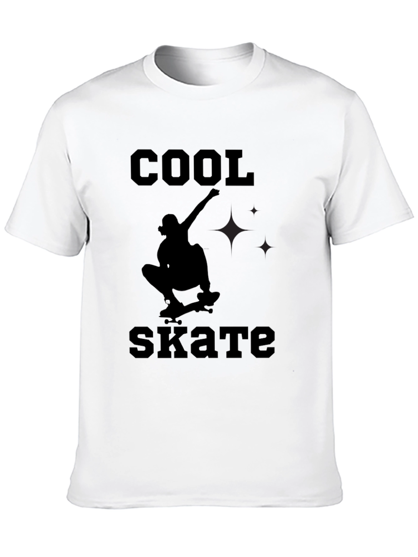 Cool Skate Black Graphic Tee