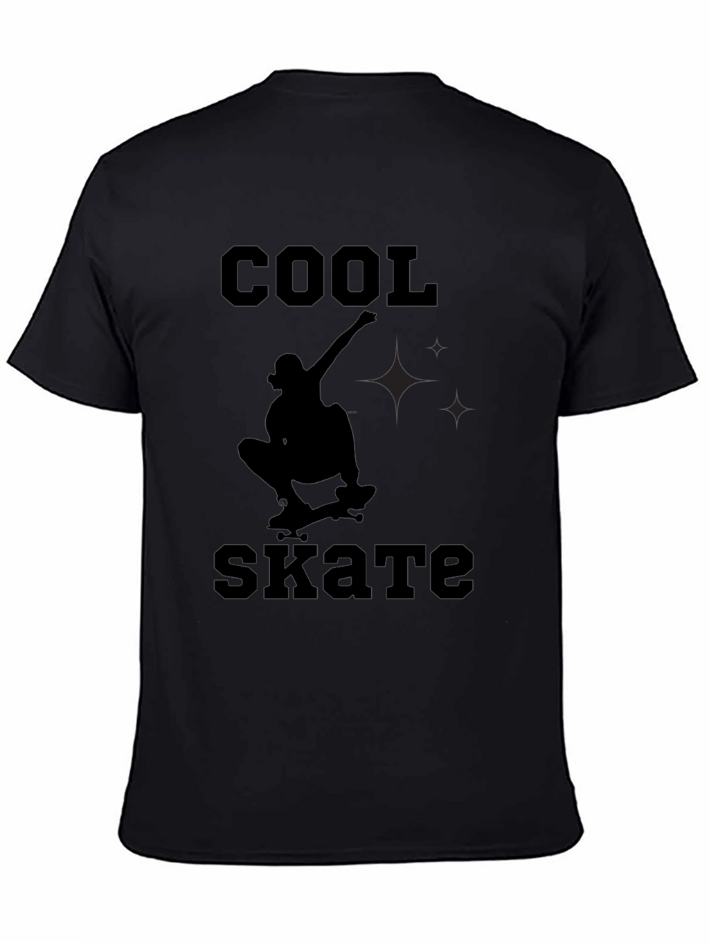 Cool Skate Black Graphic Tee