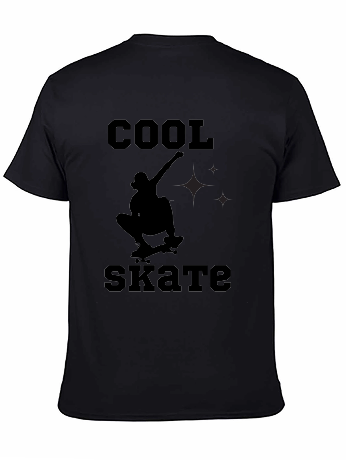Cool Skate Black Graphic Tee