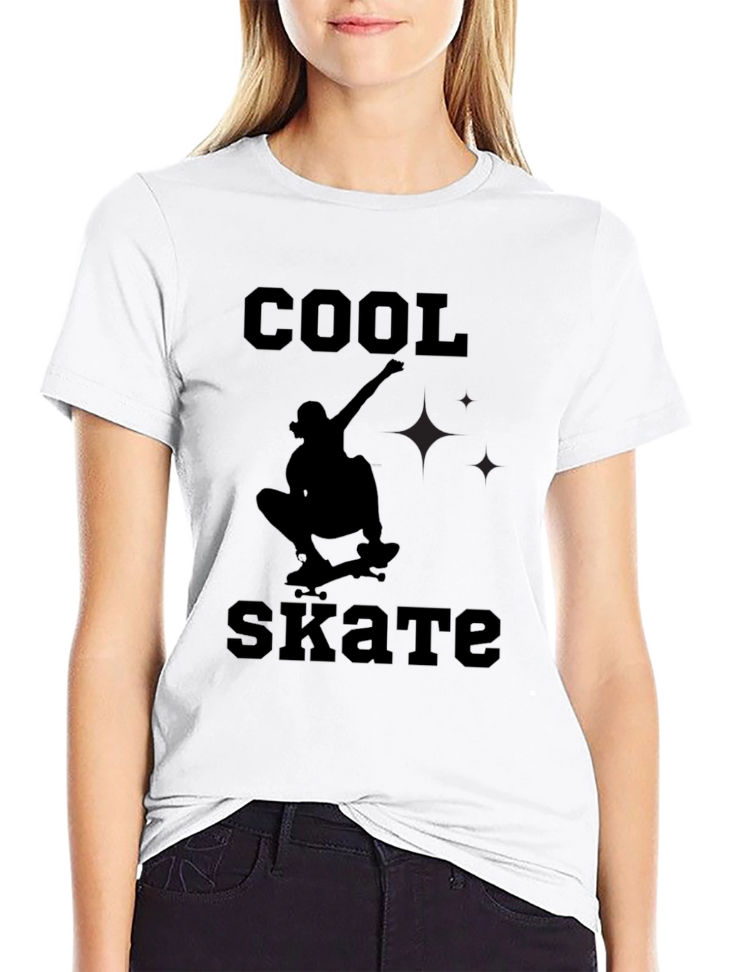 Cool Skate Black Graphic Tee