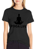 Yoga Life Meditation T-Shirt - Black
