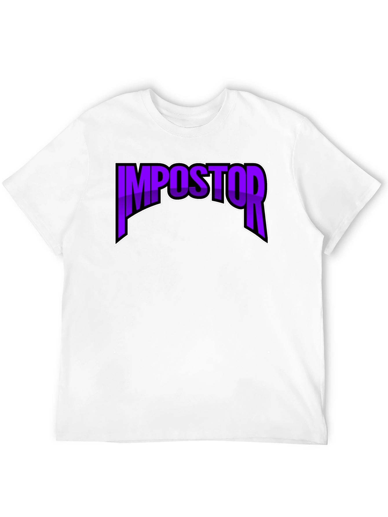 Impostor T-Shirt - Black Crew Neck Graphic Tee