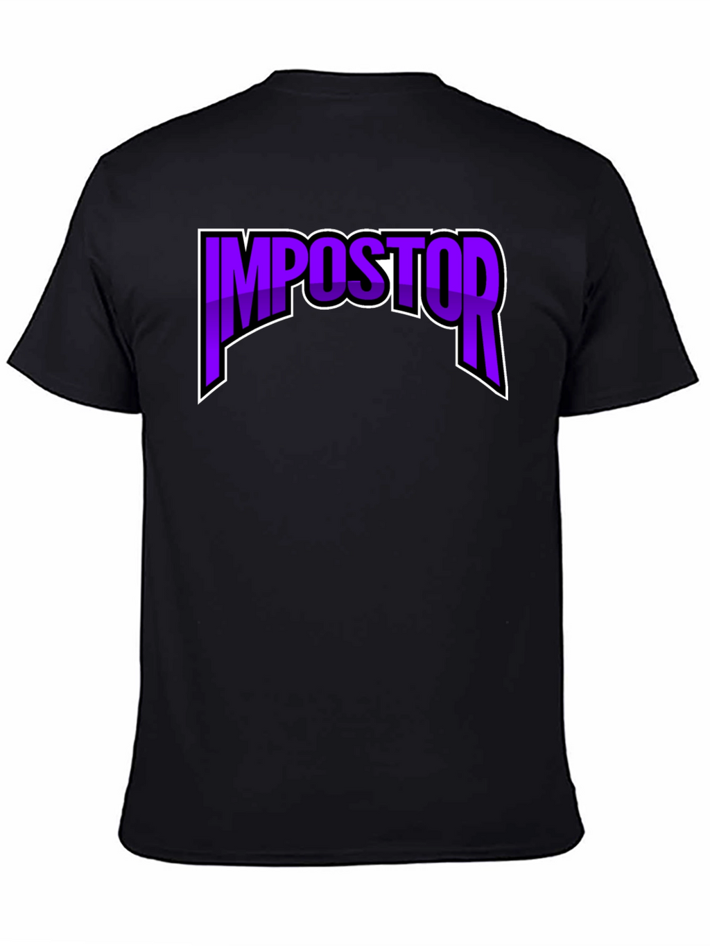 Impostor T-Shirt - Black Crew Neck Graphic Tee