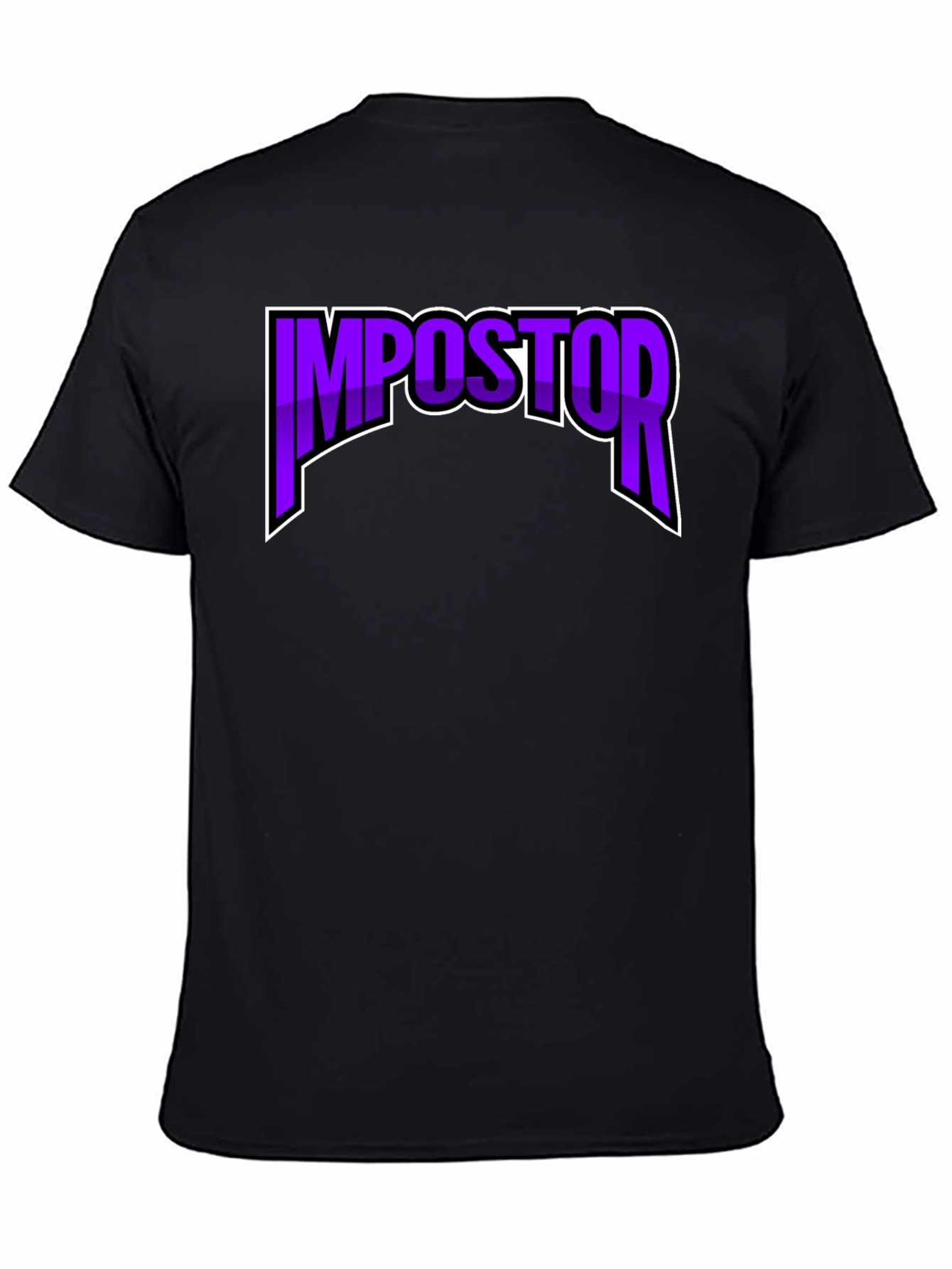 Impostor T-Shirt - Black Crew Neck Graphic Tee
