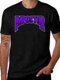 Impostor T-Shirt - Black Crew Neck Graphic Tee