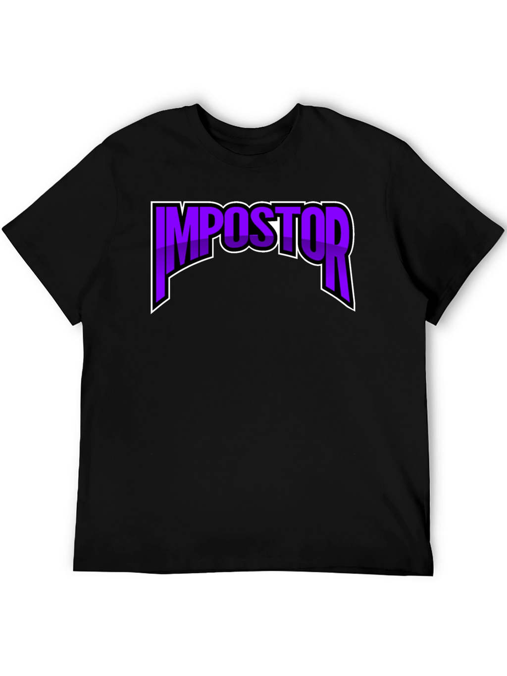 Impostor T-Shirt - Black Crew Neck Graphic Tee