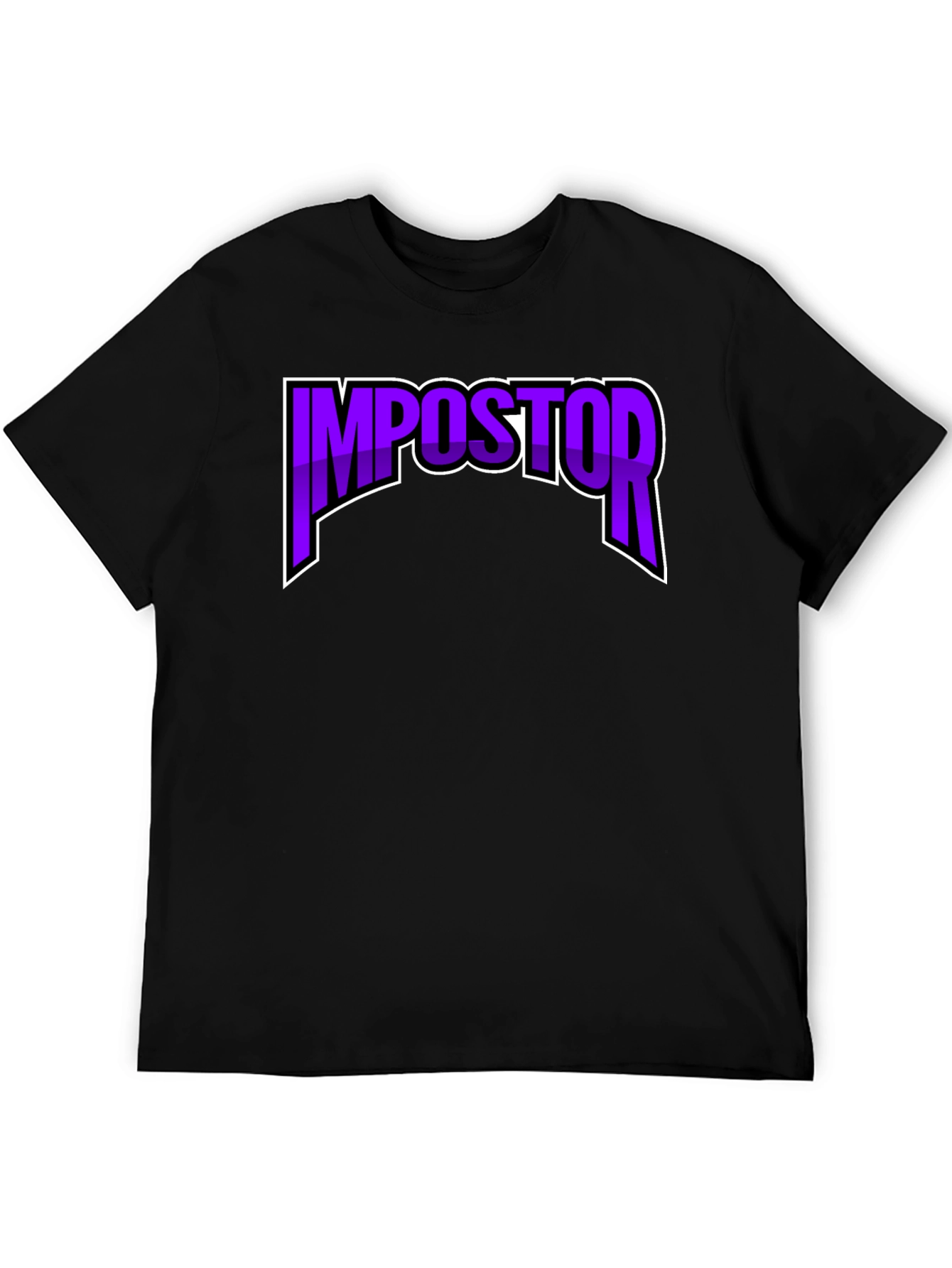 Impostor T-Shirt - Black Crew Neck Graphic Tee