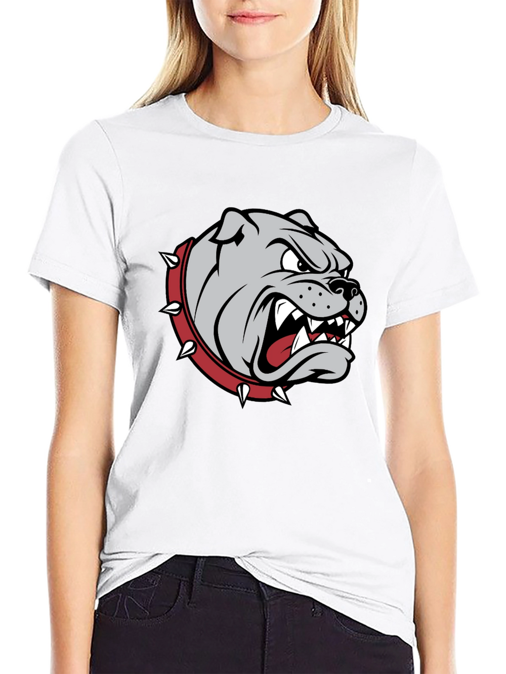 Mens Bulldog Graphic T-Shirt - Black