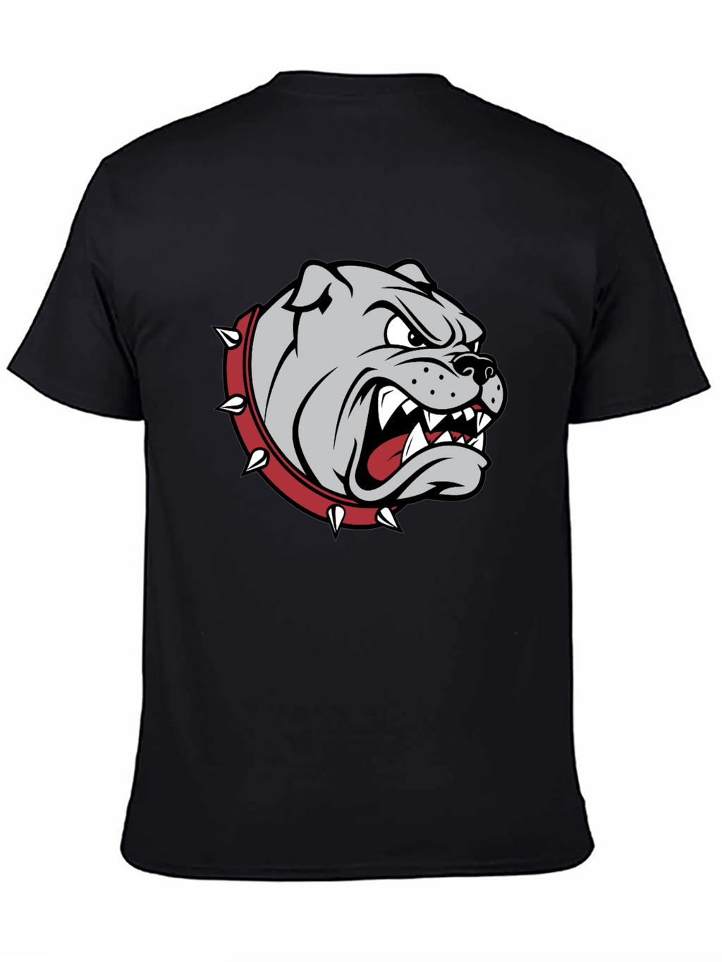 Mens Bulldog Graphic T-Shirt - Black