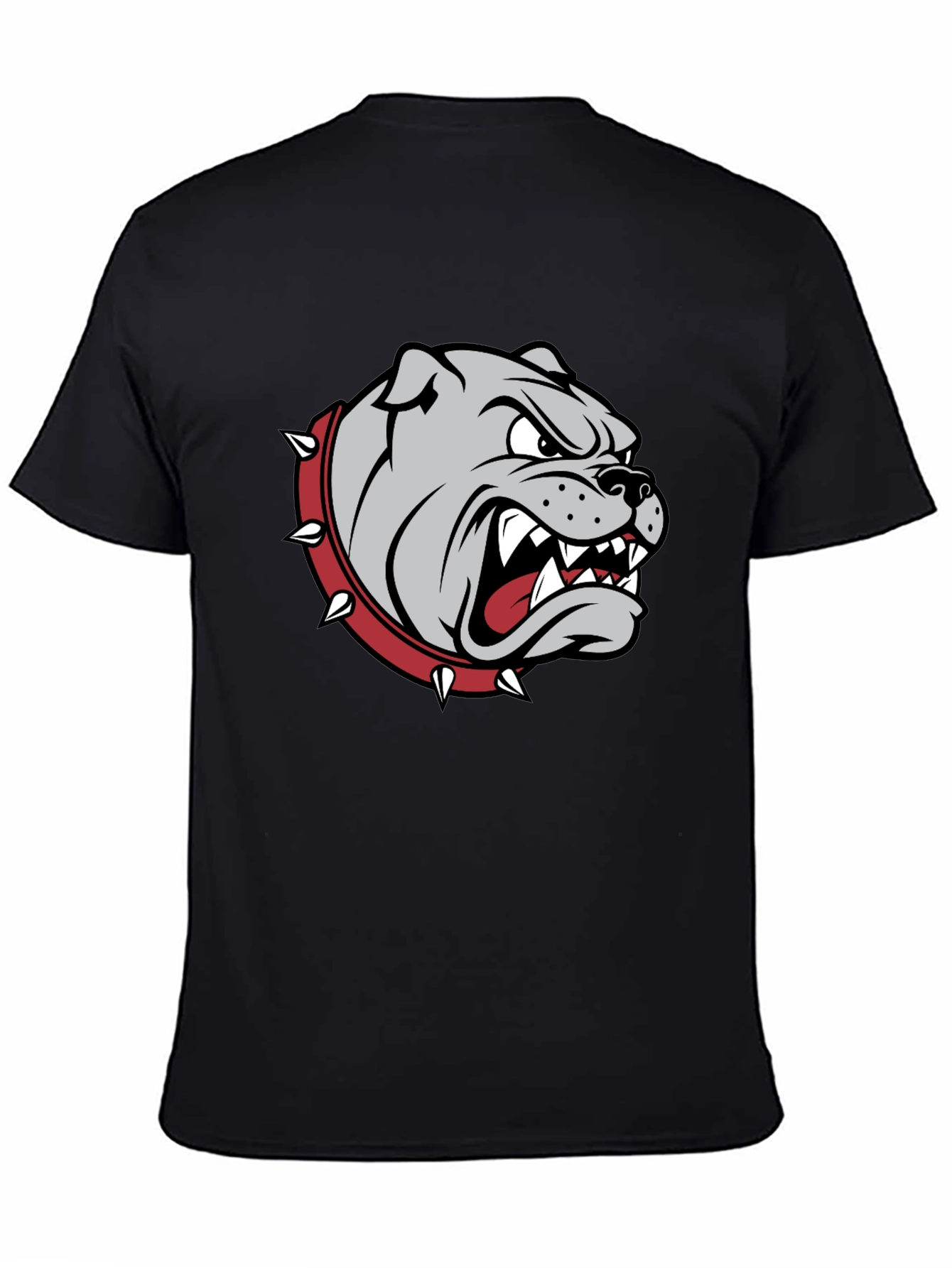 Mens Bulldog Graphic T-Shirt - Black