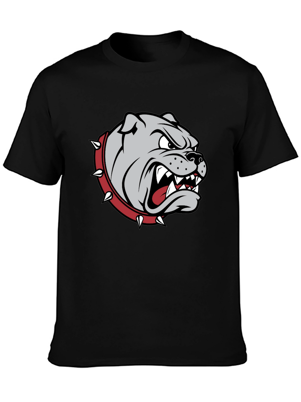 Mens Bulldog Graphic T-Shirt - Black
