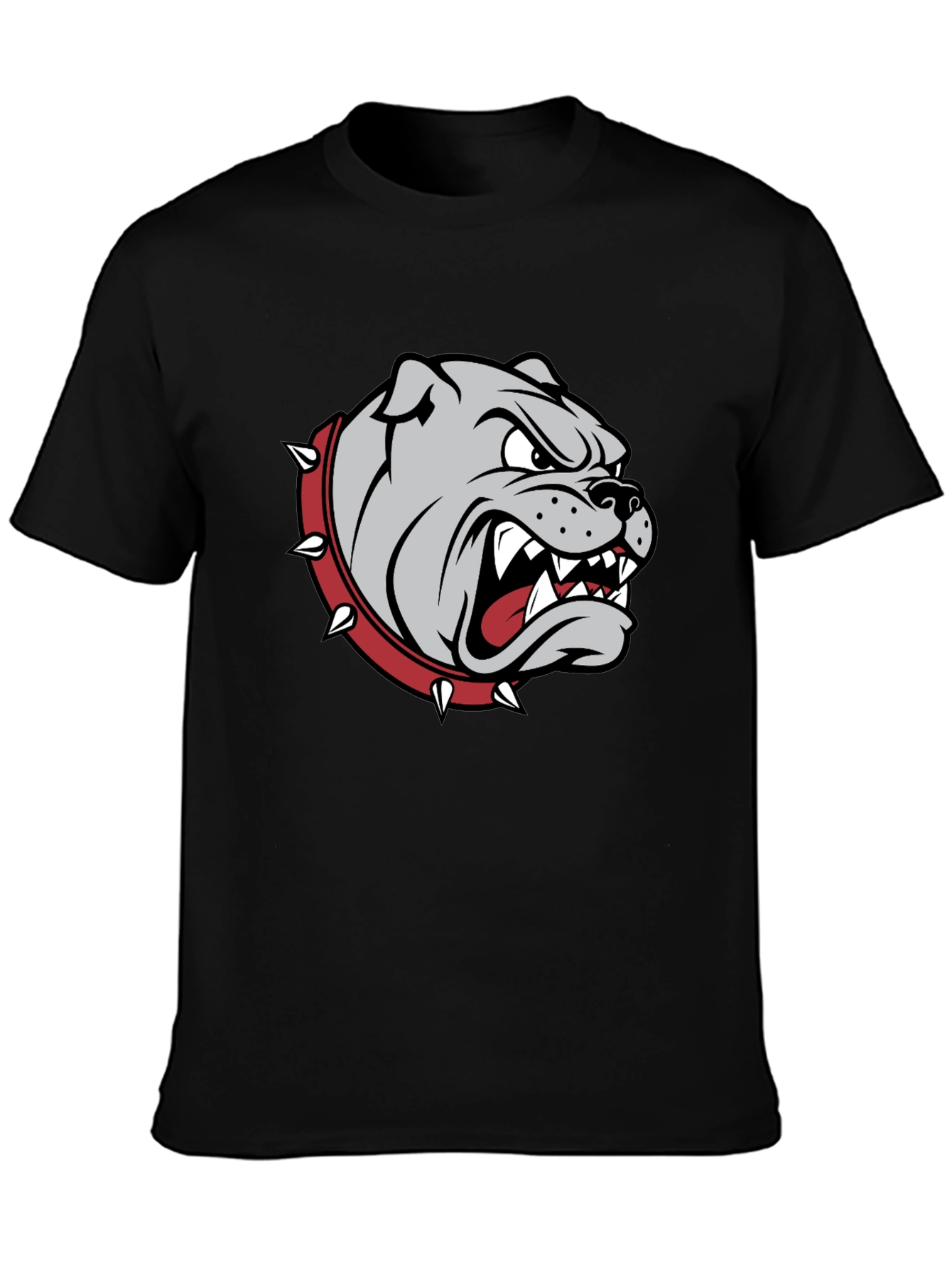 Mens Bulldog Graphic T-Shirt - Black