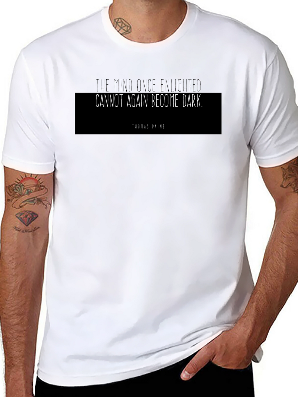 Enlightened Mind Thomas Paine Quote T-Shirt