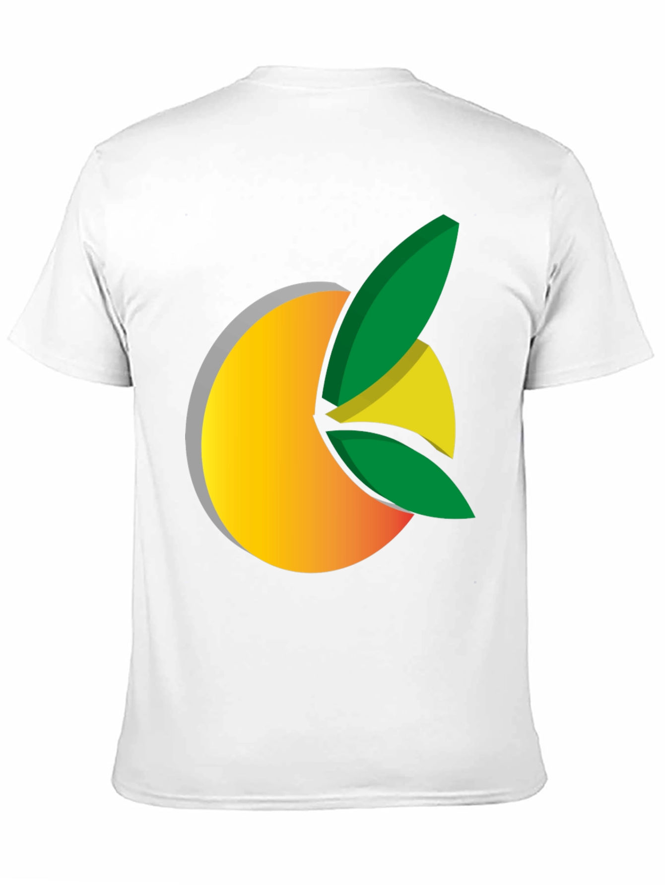 Citrus Graphic Black Tee - Fresh Design