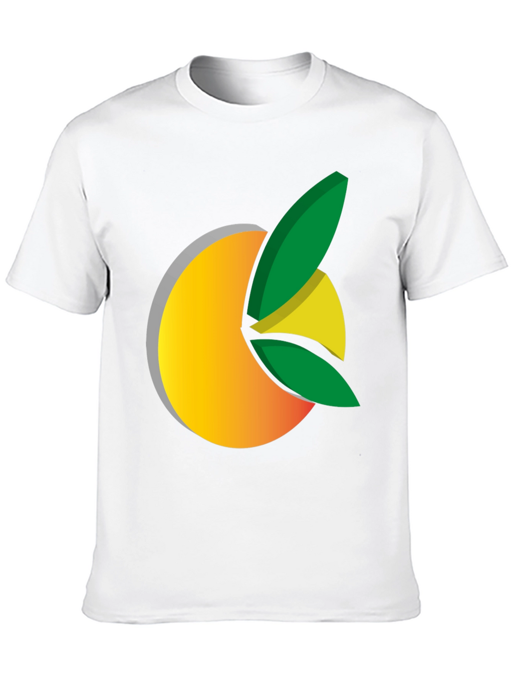 Citrus Graphic Black Tee - Fresh Design