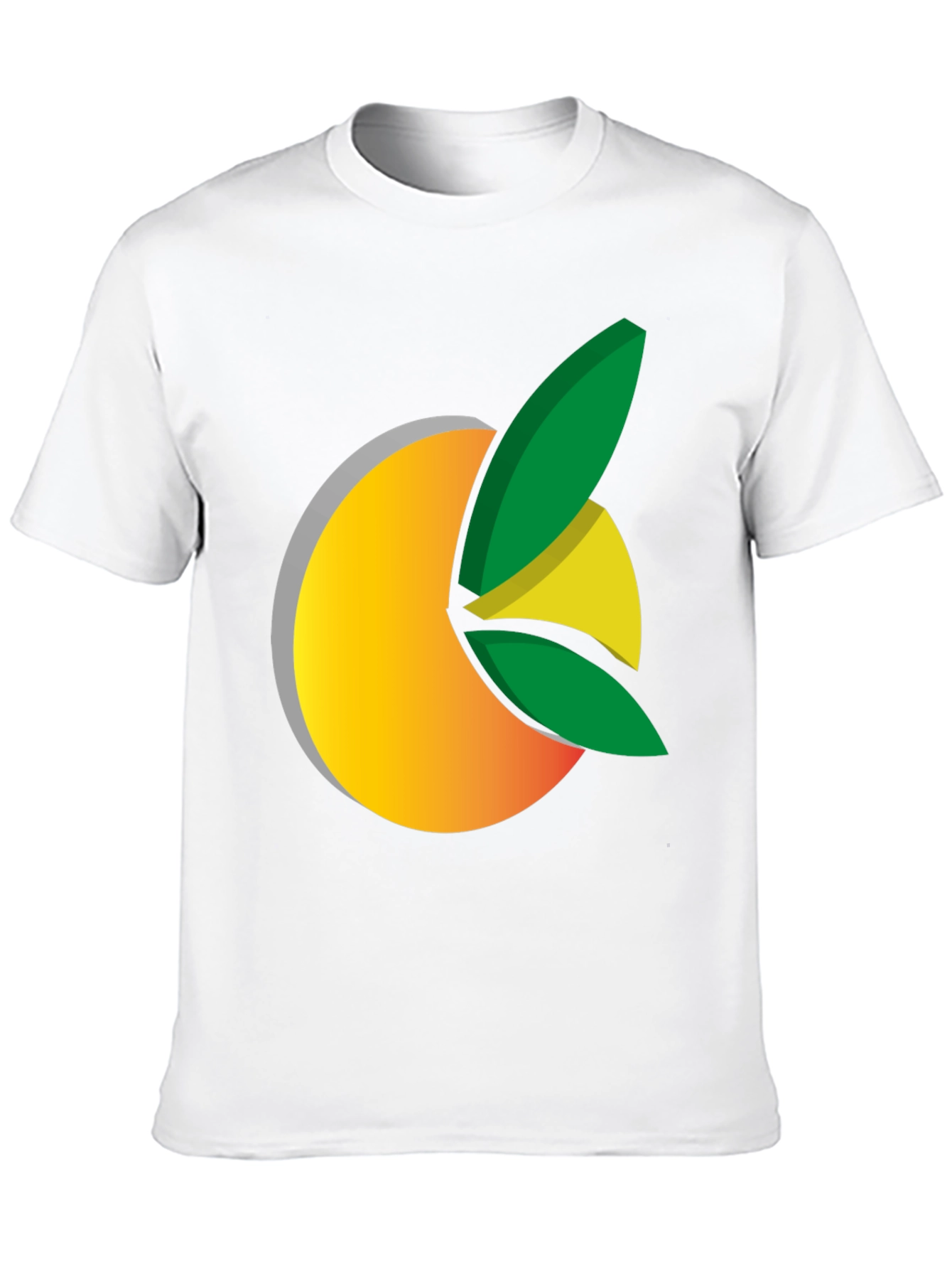 Citrus Graphic Black Tee - Fresh Design