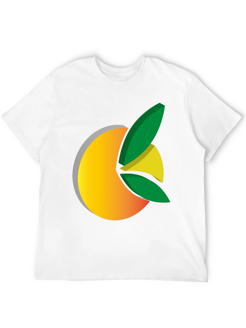 Citrus Graphic Black Tee - Fresh Design
