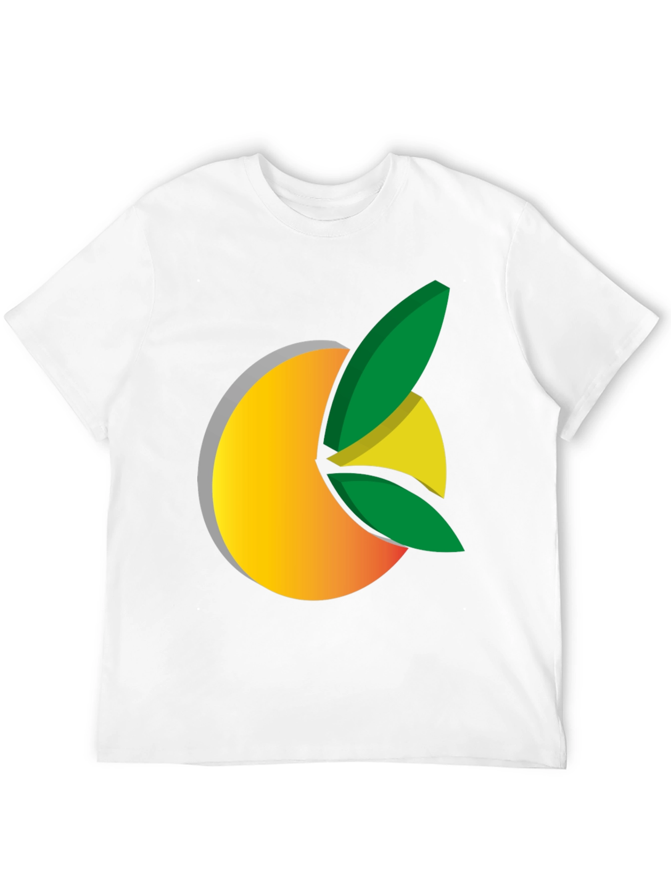 Citrus Graphic Black Tee - Fresh Design