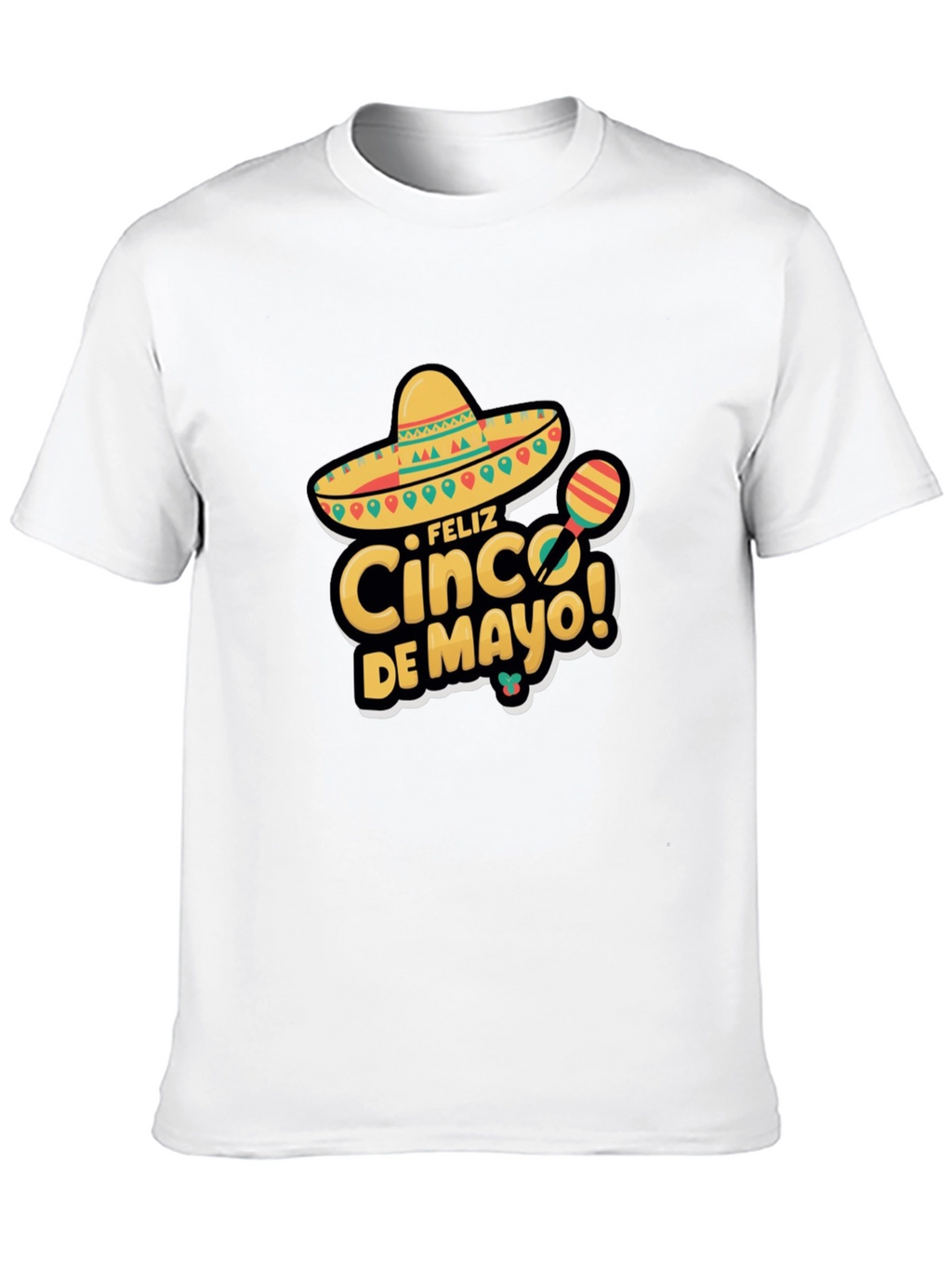 Feliz Cinco de Mayo Black T-Shirt