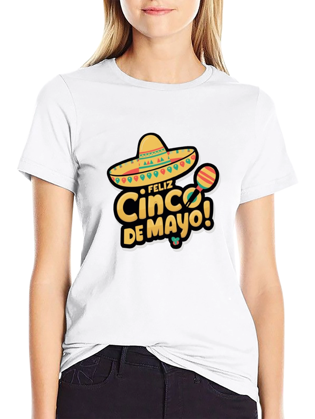 Feliz Cinco de Mayo Black T-Shirt