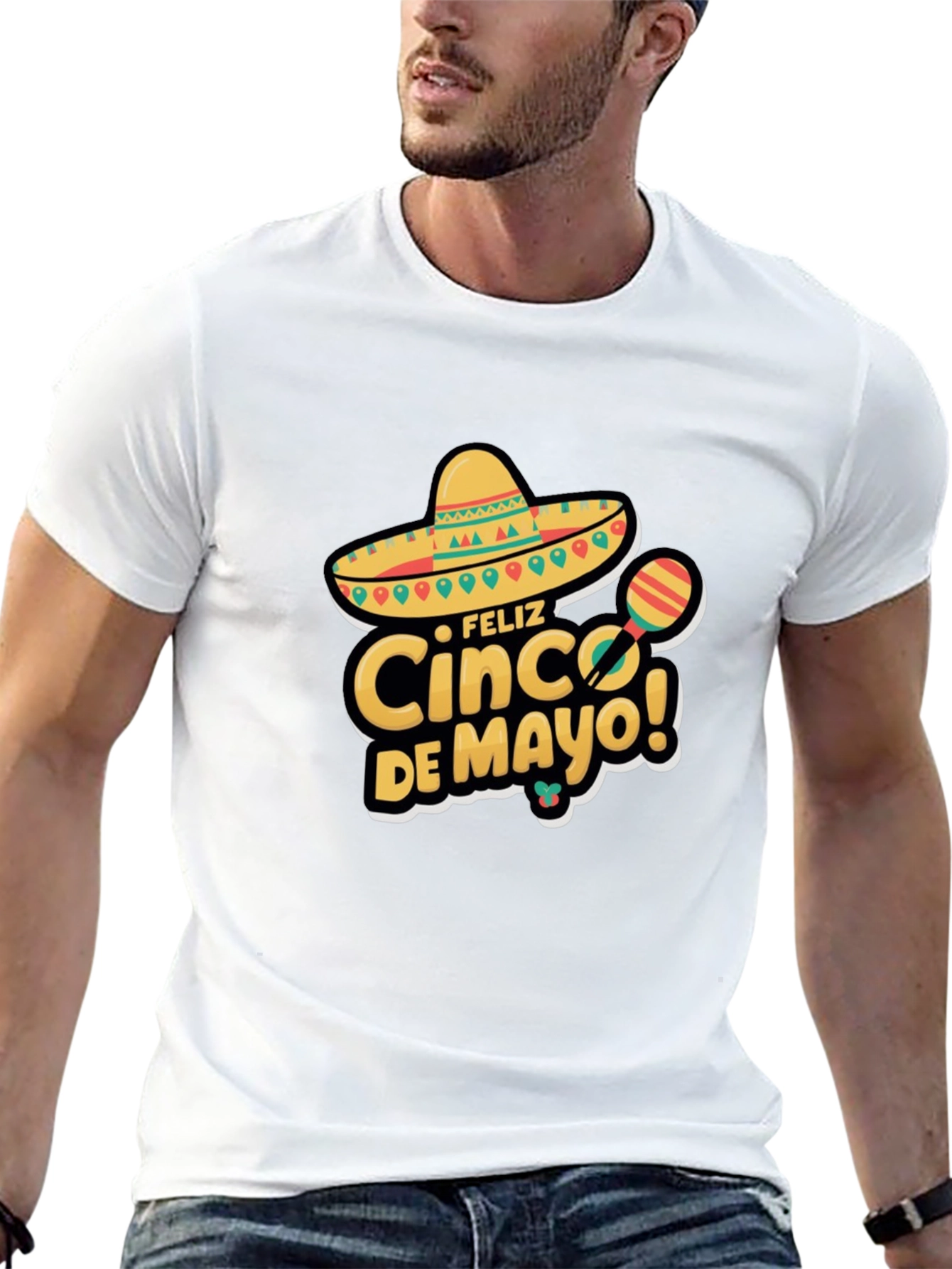 Feliz Cinco de Mayo Black T-Shirt