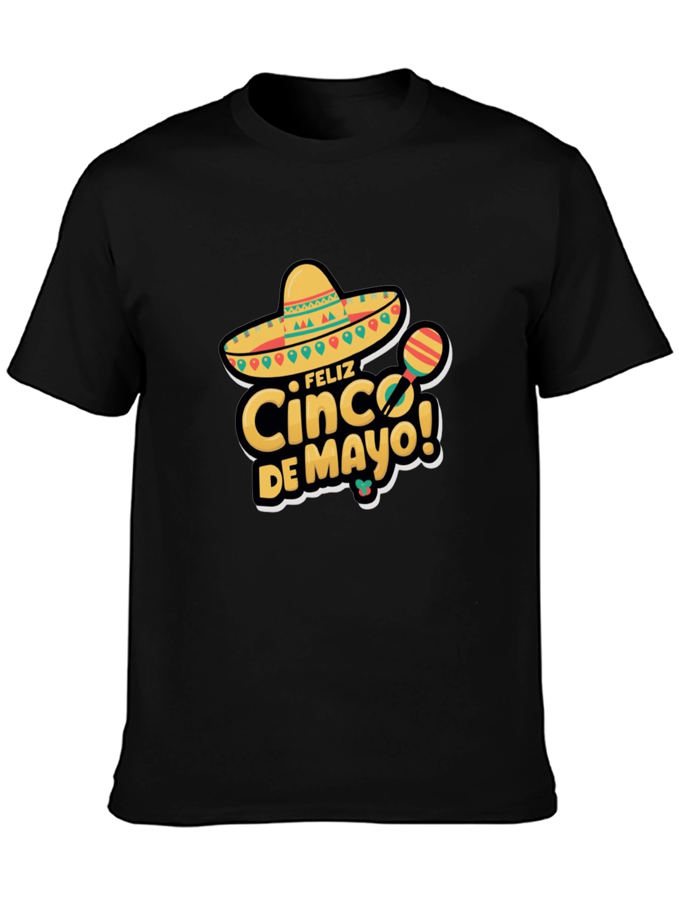Feliz Cinco de Mayo Black T-Shirt