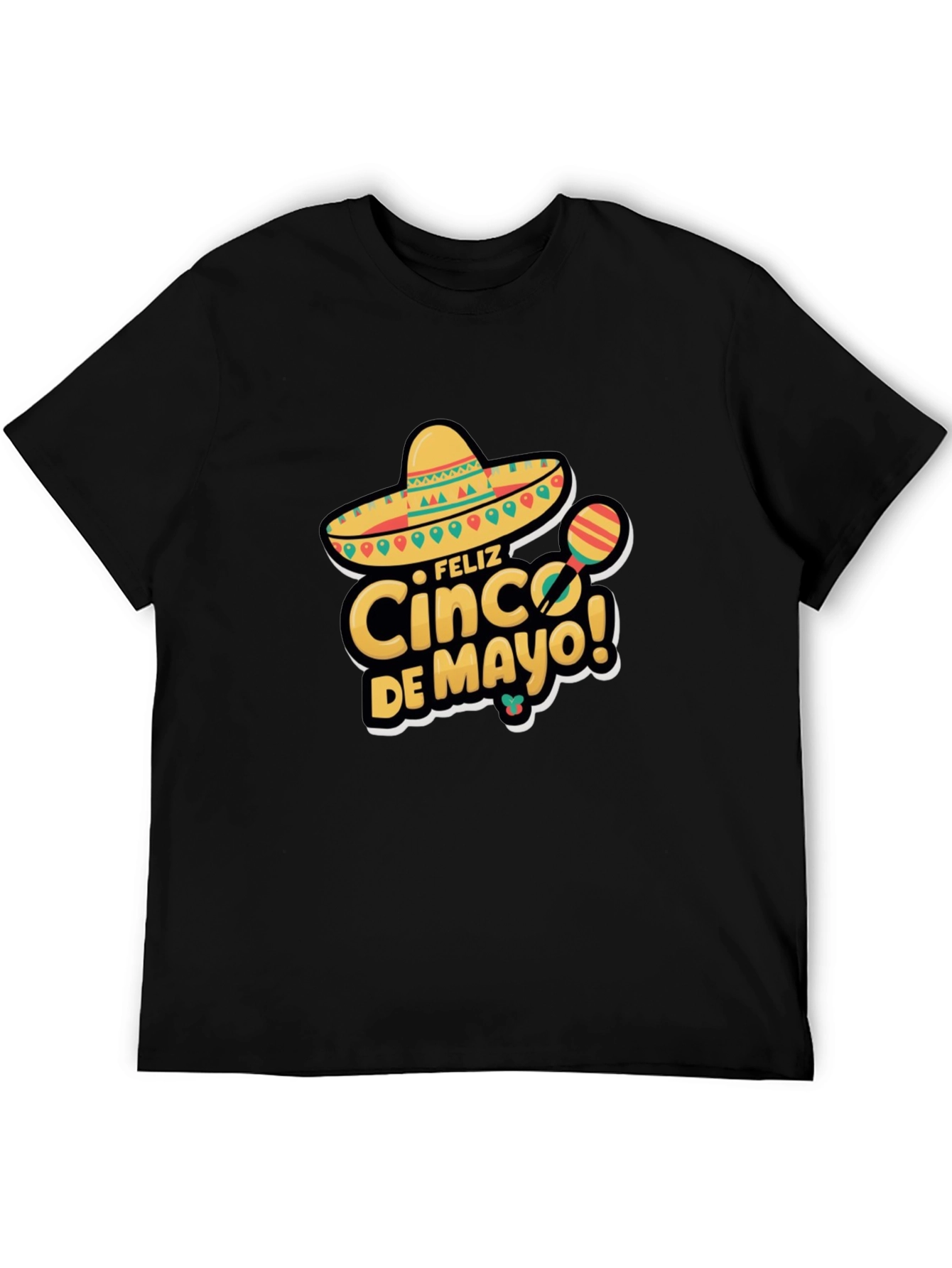 Feliz Cinco de Mayo Black T-Shirt