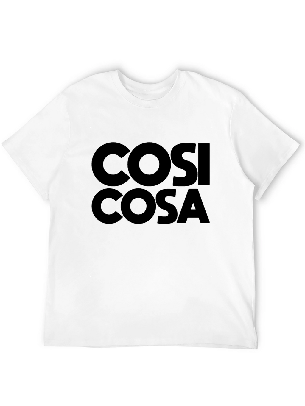 Cosi Cosa Graphic Tee - Classic Black Cotton T-Shirt