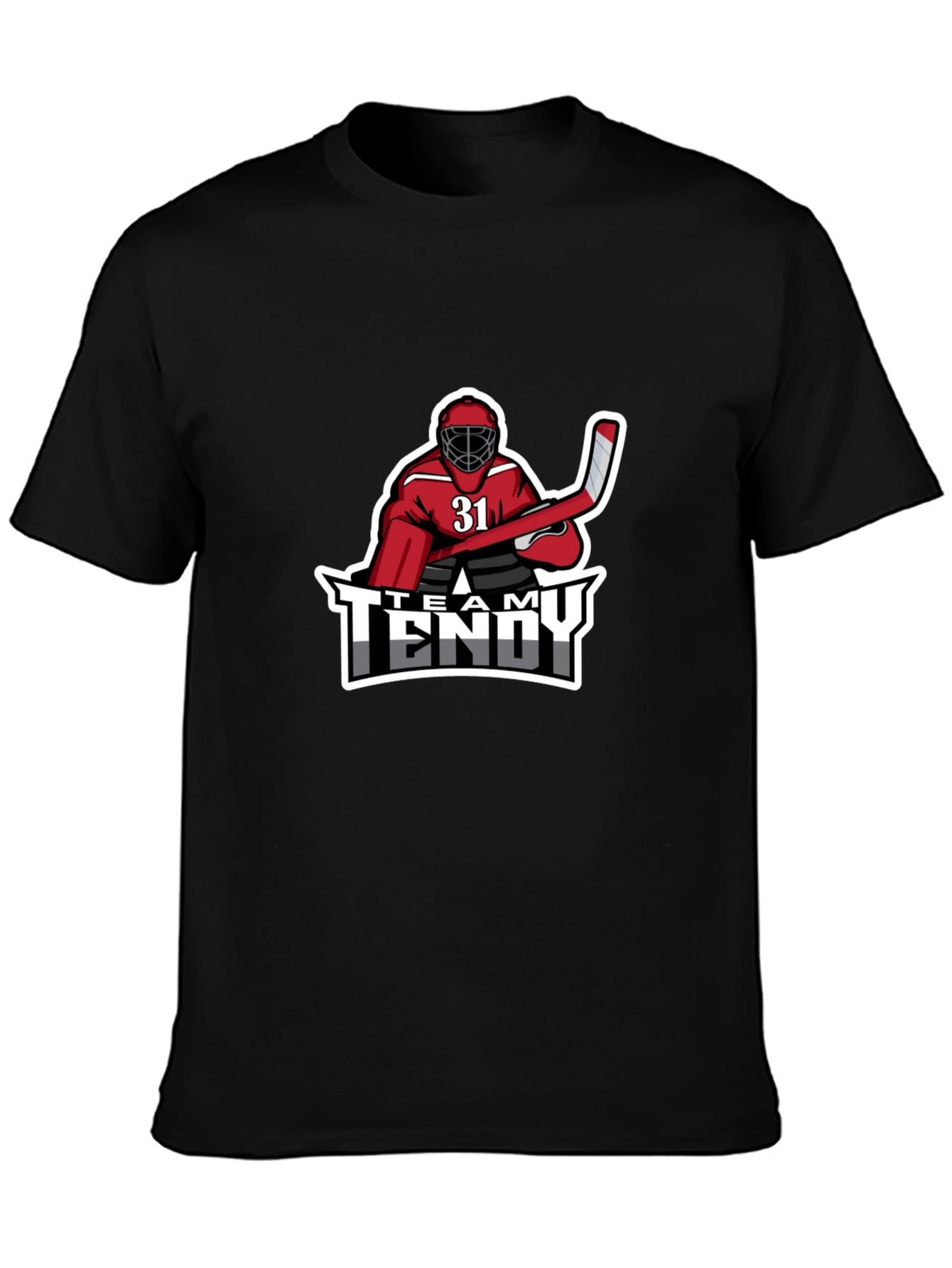 Team Tendy Hockey Goalie Graphic T-Shirt