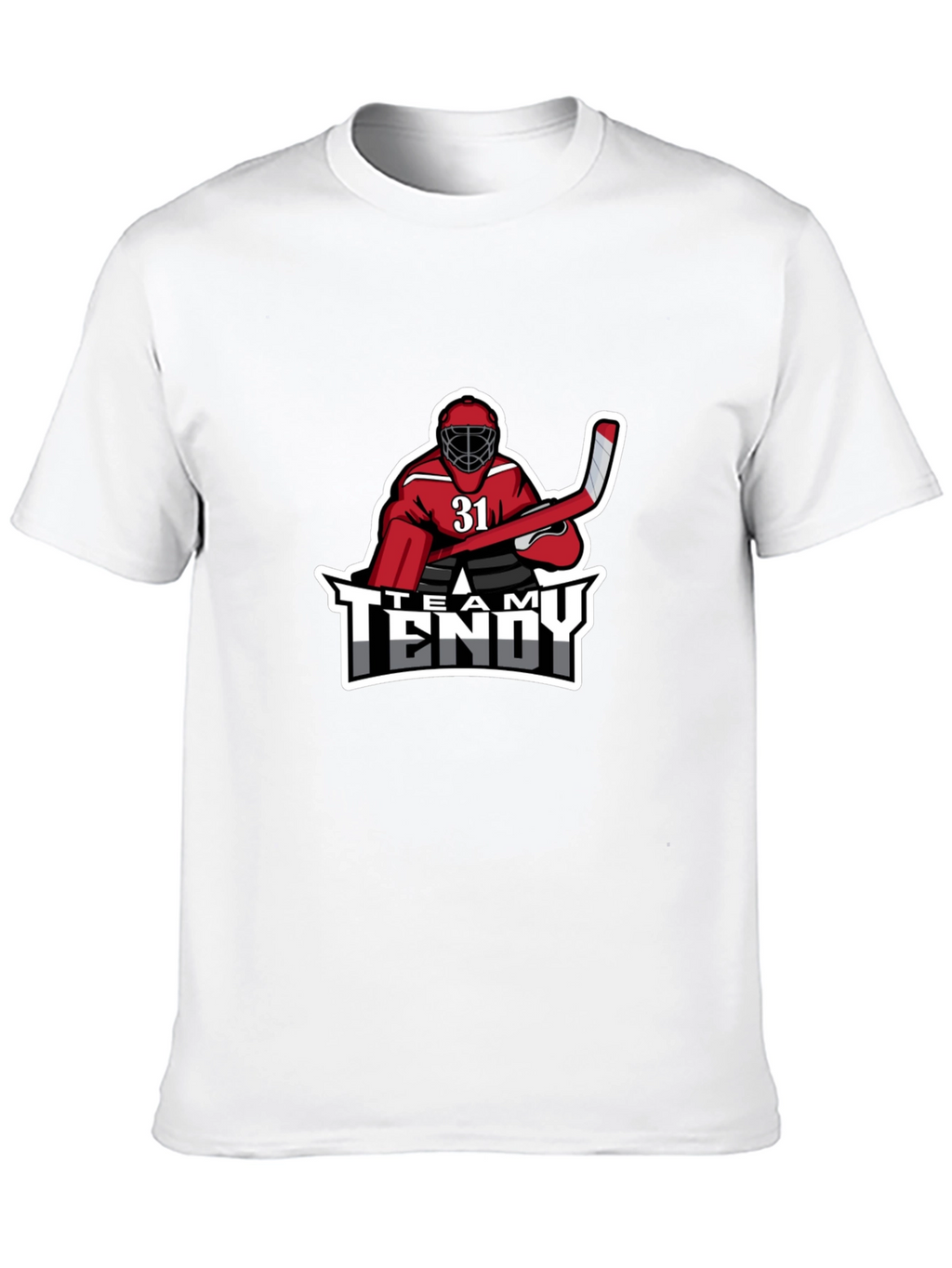 Team Tendy Hockey Goalie Graphic T-Shirt