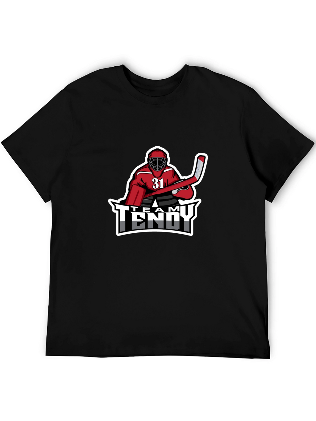 Team Tendy Hockey Goalie Graphic T-Shirt