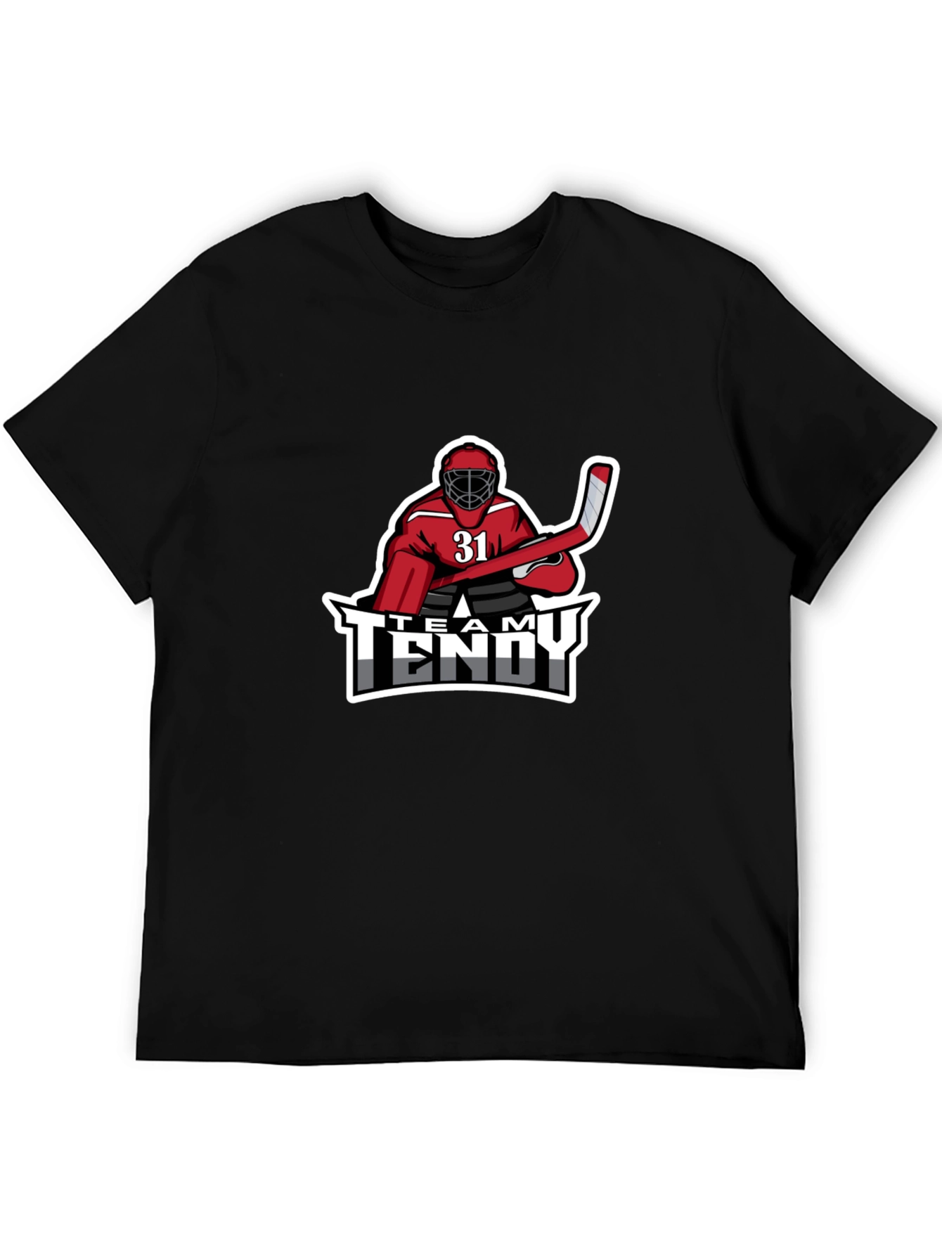 Team Tendy Hockey Goalie Graphic T-Shirt